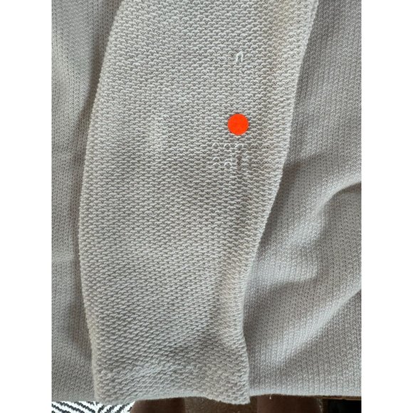 STYLE & CO Holiday Snow Globe Christmas Top Sz M Beige Cotton Blend Blemish - Picture 8 of 16